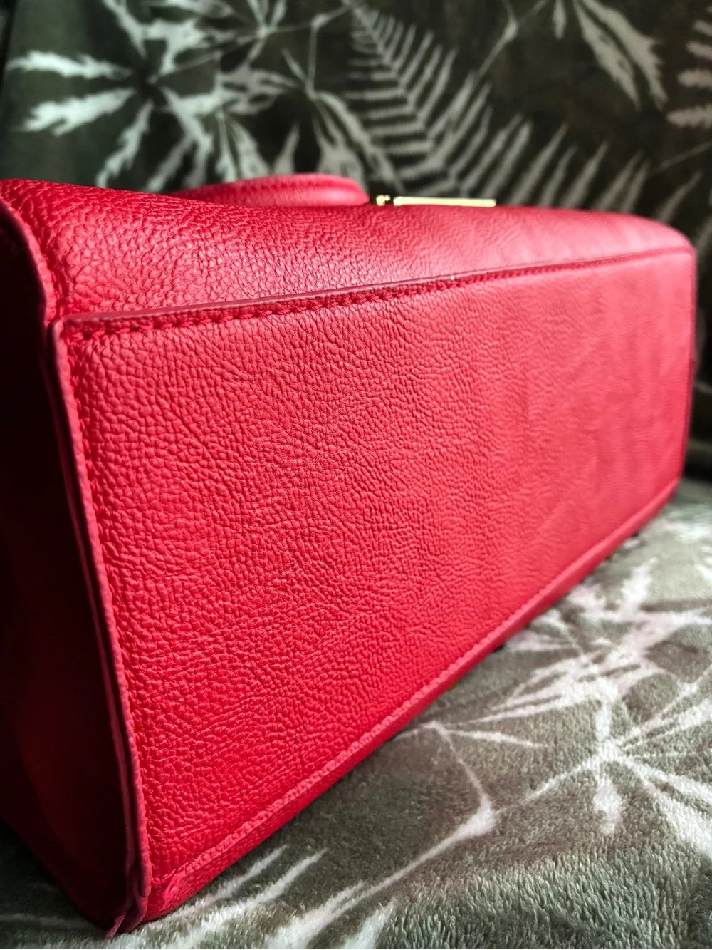 Betsey Johnson Red Bow Studded Satchel